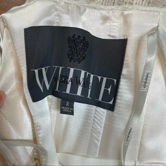 NWT White by Vera Wang Strapless Lace Wedding Dress